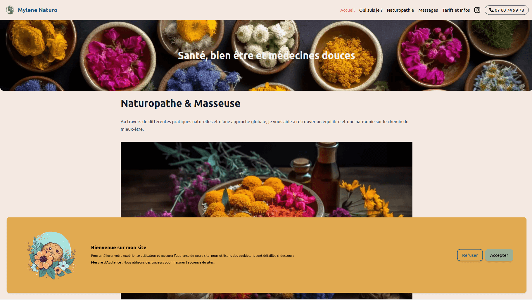 Le site Myelene Naturo